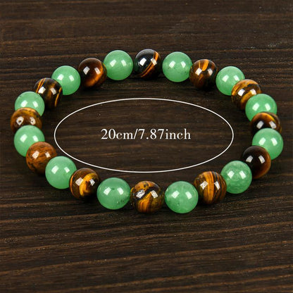 ✨Last Day 49% OFF 🔥 Wealth Energy Money Attraction Bracelet | Green Aventurine & Tiger Eye