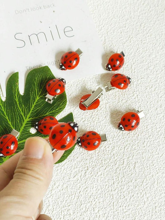 Last Day 49% OFF 🔥 10PCS Cute Ladybird Hair Clips Set for Kids & Girls
