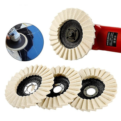 Last Day 49% OFF🔥Premium Wool Felt Polishing Flap Disc for Angle Grinders