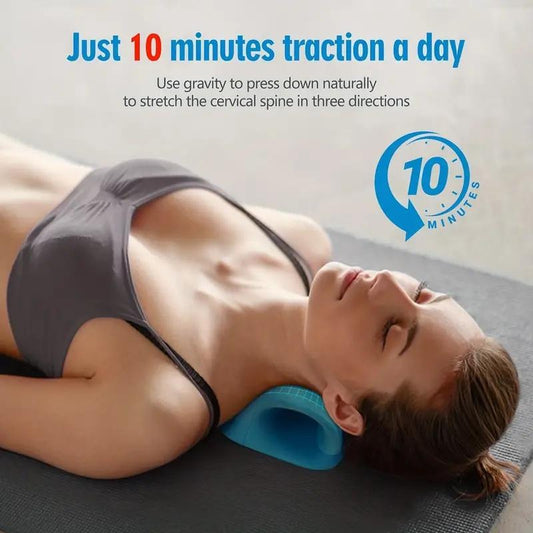 Last Day 49% OFF🔥 Cervical Neck Stretcher & Relaxer Pillow – 10 Min a Day for Pain Relief