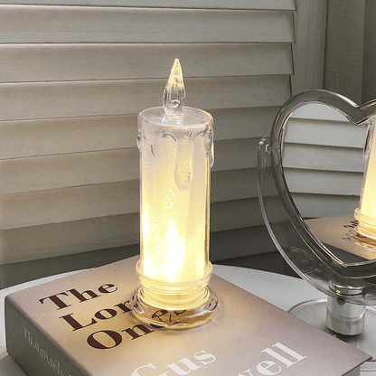 Last Day 49% OFF 🔥Christmas Decor LED Crystal Candle Lamp🎄🕯️