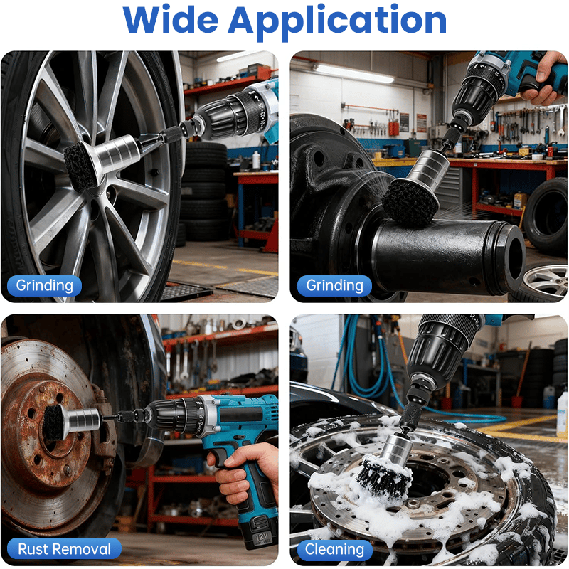 LAST DAY 49% OFF🔥Pro-Grade Wheel Hub & Stud Resurfacing Kit | Rust Removal Attachment