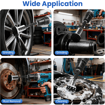 LAST DAY 49% OFF🔥Pro-Grade Wheel Hub & Stud Resurfacing Kit | Rust Removal Attachment