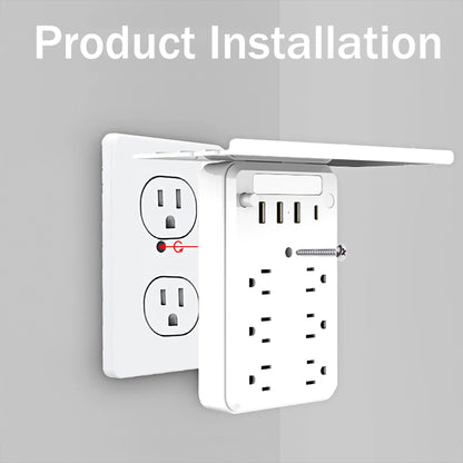 Wall Outlet Extender with Shelf Night