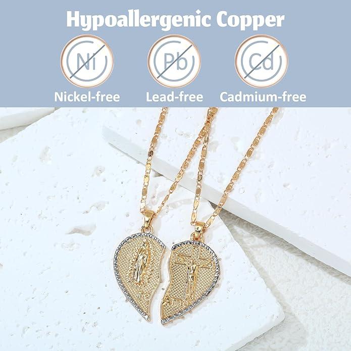 Last Day 49% OFF🔥18K Gold-Plated Double Chain Prayer Pendant Set