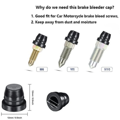 Brake Bleeder Hose - One Way Check Valve Tube Bleeding Tool Kit For Hydraulic System Bleeding