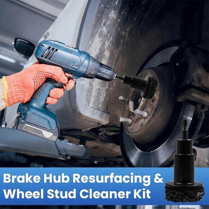 LAST DAY 49% OFF🔥Pro-Grade Wheel Hub & Stud Resurfacing Kit | Rust Removal Attachment