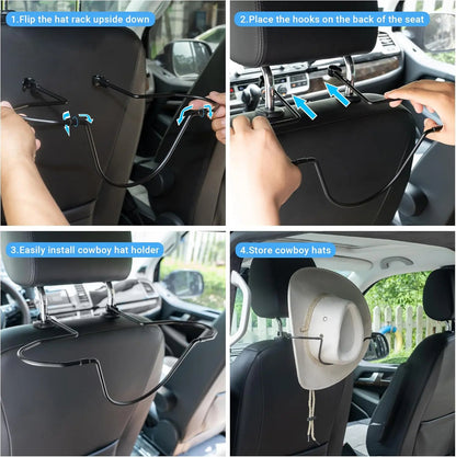 🤠 Last Day 49% OFF – Cowboy Hat Holder for Car & SUV 🚗 Keep Your Hat in Perfect Shape