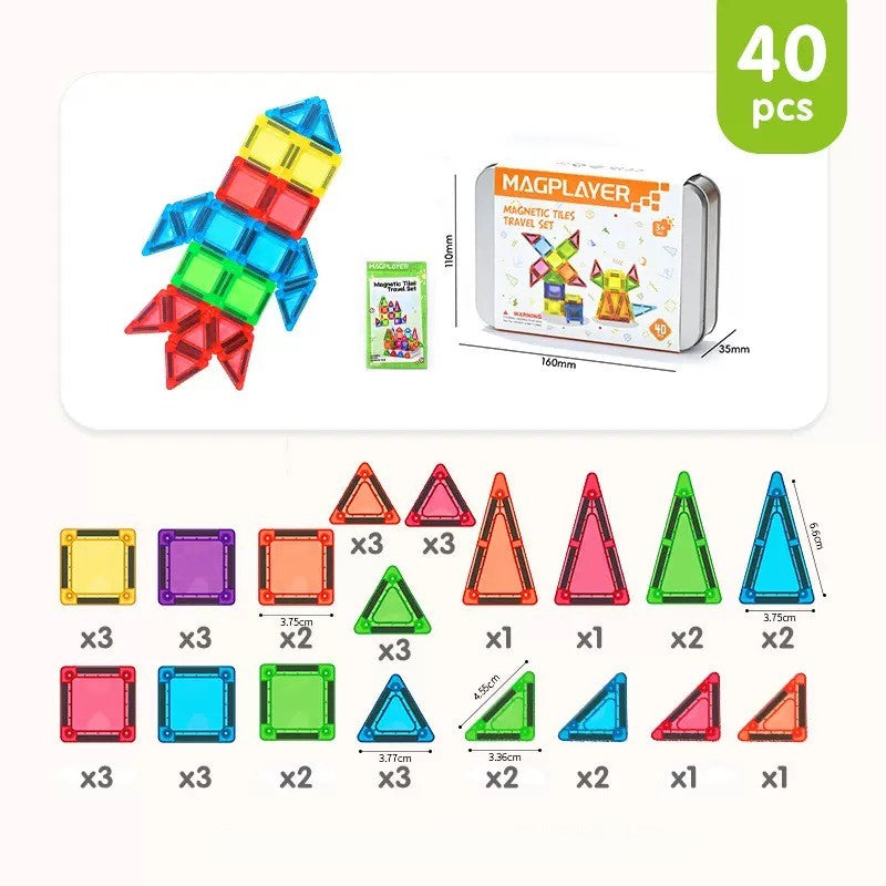 🎁Last Day Special 49% OFF—Mini Magnetic Tiles Building Blocks