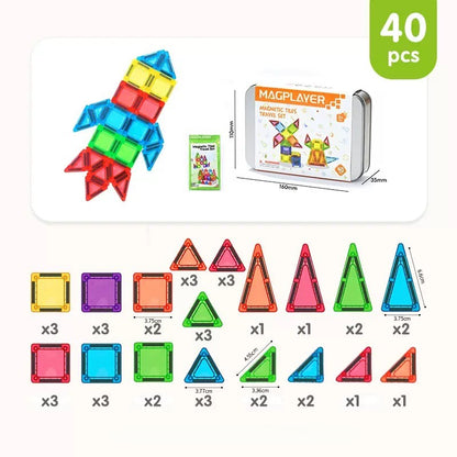 🎁Last Day Special 49% OFF—Mini Magnetic Tiles Building Blocks