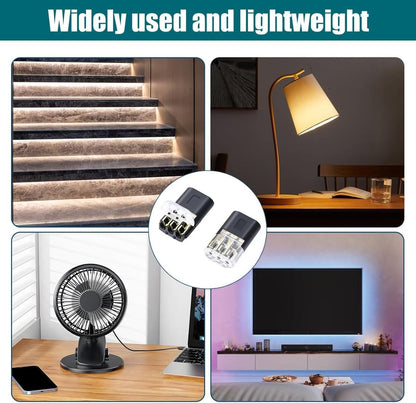 Last Day 49% OFF🔥Double-Wire Plug-in Connector Led Light Strip Connectors 2 Pin
