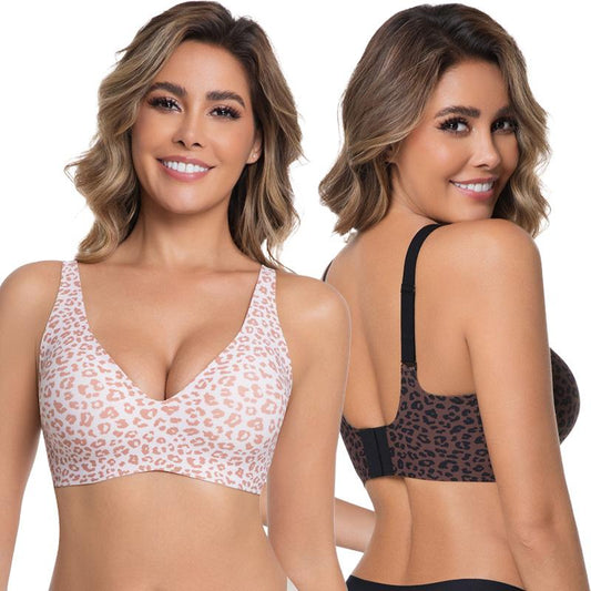 ✨Last Day 49% OFF 🔥Deep V Seamless Wireless Bra – Natural Lift & All-Day Comfort