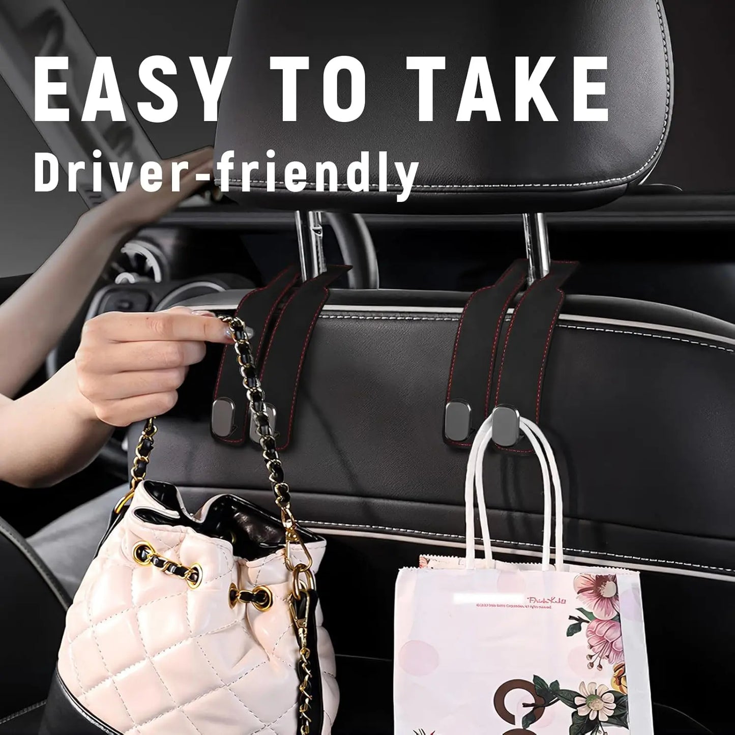 Mother's Day Special: 49% OFF✨ Suede Car Seat Back Hook - The Ultimate Car Organizer🚗
