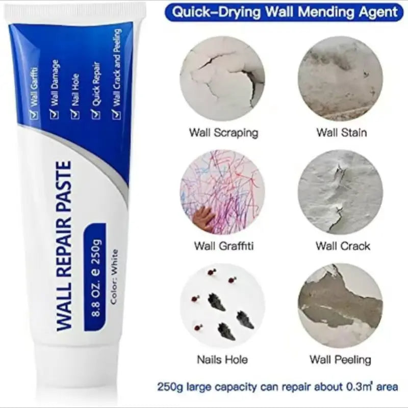 🛠️ Last Day 49% OFF – Drywall Patch Repair Kit 250g 🏠 Quick-Drying Wall Mending Paste