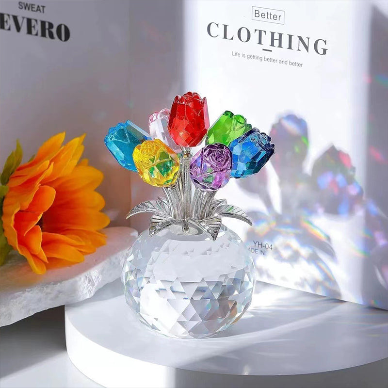 🎁Last Day 49% OFF 🌹Everlasting Crystal Rose Flower Figurine – A Timeless Gift for Mom