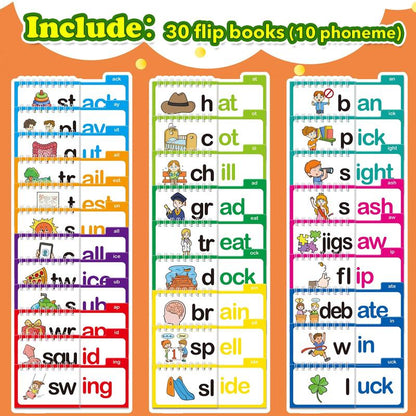📚30 Read & Rhyme Flip Books – Rhyming Words, Prefixes & Word Families
