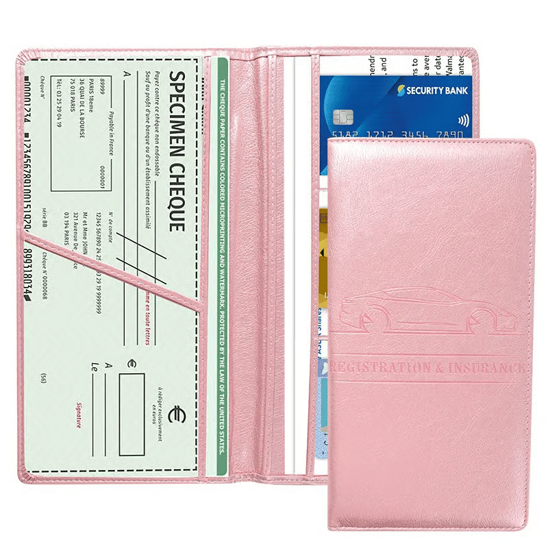 Last Day 49% OFF ✨Magnetic Car Document Organizer – PU Leather Glove Box Holder