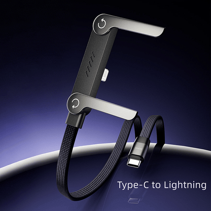 🔥 2-in-1 Invisible Holder Charger Cable - 240W Fast Charging Cord with Built-In Phone Stand