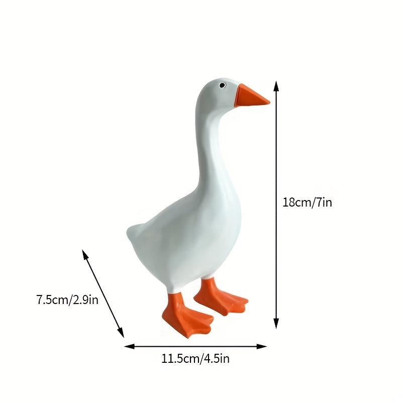 Elegant Resin Goose & Duck Desktop Sculpture for Home Decor
