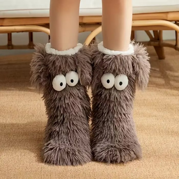 LAST DAY 49% OFF🔥Women's Non-Slip Plush Slippers Socks | Winter Cozy Socks✨