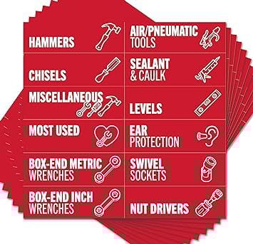 Last Day 49% OFF🔥80-Piece Magnetic Toolbox Labels Kit