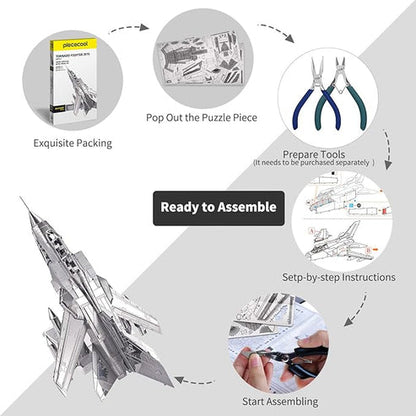 🛩️ 3D Metal Puzzle: Build Your Own Aircraft - No Glue Required!