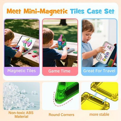 Last Day 49% OFF🔥Mini Magnetic Tile Toys with Iron Box