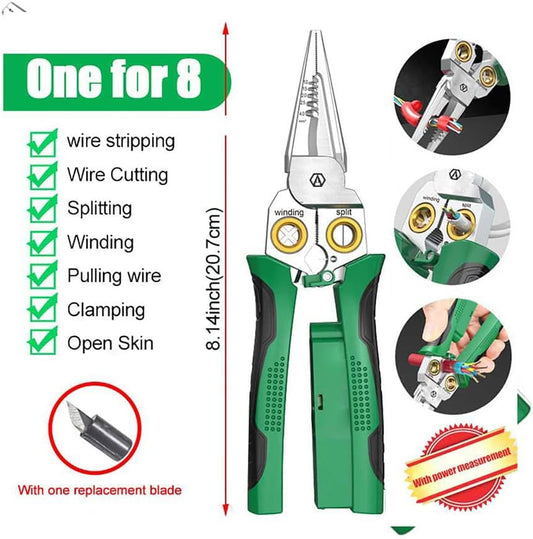 🔥Last Day 49% OFF — 8 in 1 Wire Stripper Twister for Cutting and Pulling Wires Cable Scissors