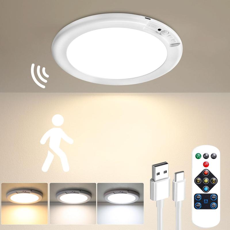 Last Day 49% OFF🔥Wireless Motion-Sensor Magnetic Ceiling Light (Rechargeable)💡