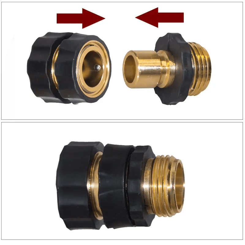 Connect Your Garden Hose In Seconds — No Twisting, No Leaks