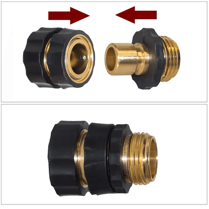 Connect Your Garden Hose In Seconds — No Twisting, No Leaks