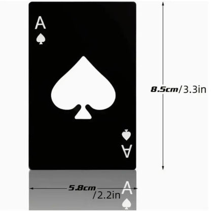 🔥Last Day 49% OFF♠️Ace of Spades Poker Card Bottle Opener