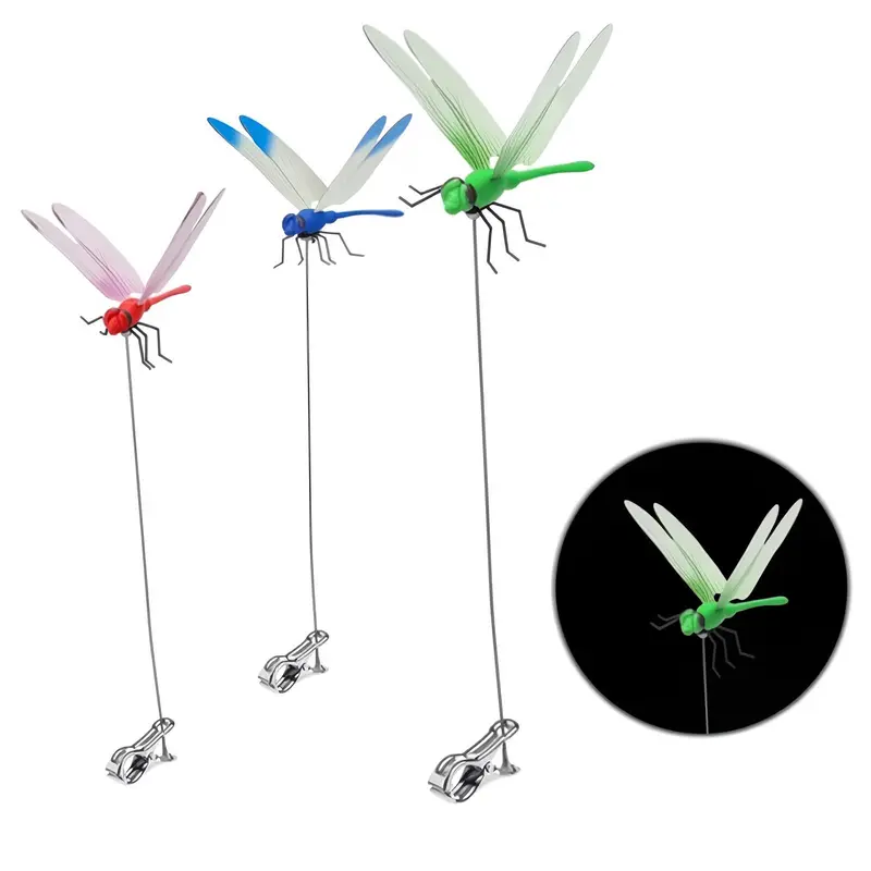 2026 Summer Hot Sale 49% OFF🔥Outdoor Fake Dragonflies Rod Clip