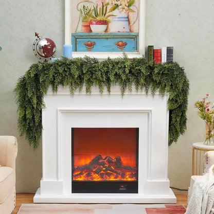 💖Last Day 49% OFF — Green Artificial Green Leaves Pine Tree Garland🌲