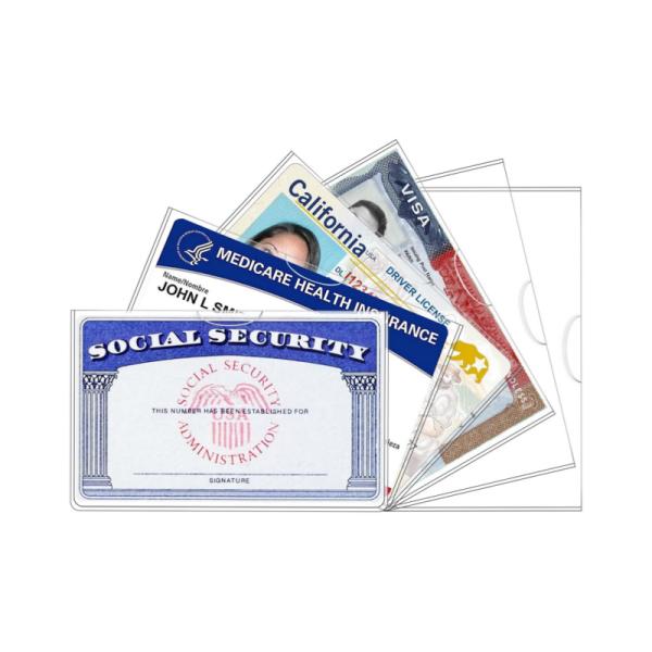 Last Day 49% OFF Social Security Card Protector Sleeves (Horizontal De ...