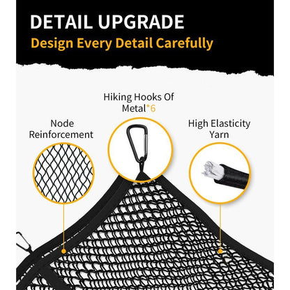🛻✨Highly Elastic Cargo Net——Simple Truck Bed Cargo Mesh Organizer