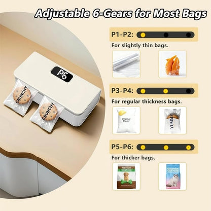 Last Day 49% OFF🔥Portable sealing machine – With Bag Cutting Function, Rechargeable