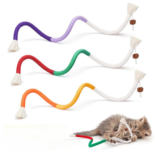🐈Cat Toys Chew Ropes 3Pcs — Calming Interactive Kitty Toys
