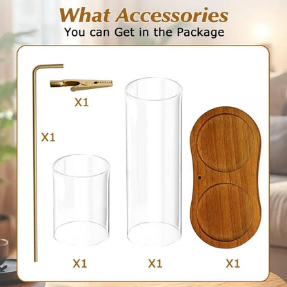 Last Day 49% OFF🔥2-in-1 Minimalist Incense & Candle Holder with Glass Ash Catcher