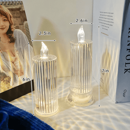 Last Day 49% OFF 🔥Christmas Decor LED Crystal Candle Lamp🎄🕯️