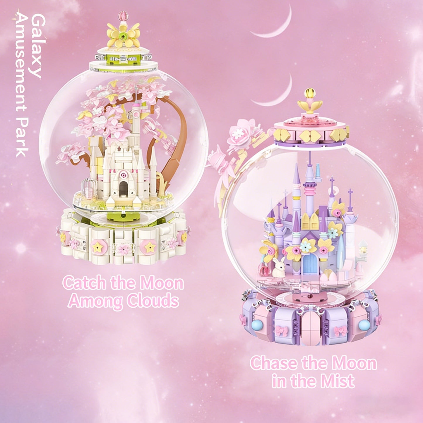 🔥Last Day 50% OFF - 🏰 ✨ Crystal Ball Castle Building Blocks