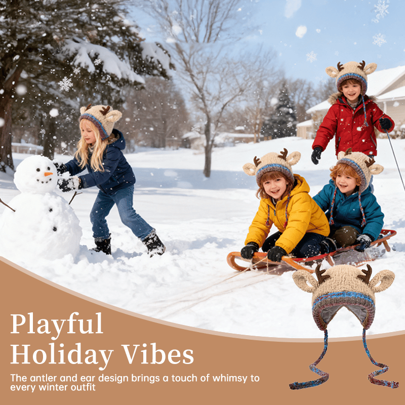 2025 Christmas On Sale🎄Original design Festive Christmas Antler Hat