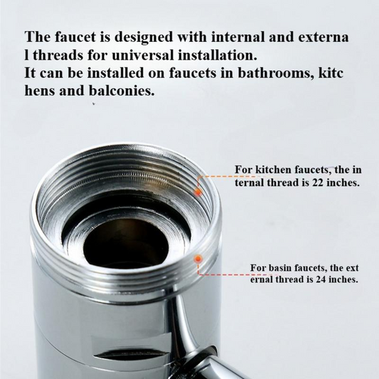 1440° Rotatable Faucet Aerator Extender