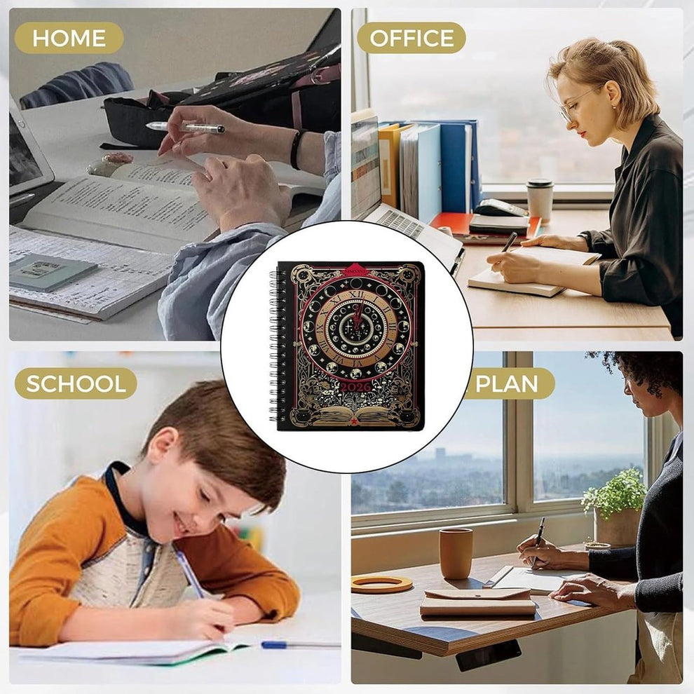 LAST DAY 50% OFF🧙‍♀️Waiting for the Night 2026 Weekly Planner🧹Hardcover Book