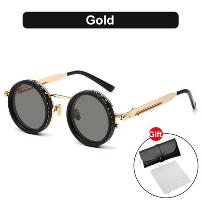 🔥Last Day 49% OFF🕶️Adjustable Tint Rounded Polarized Lenses Retro Sunglasses