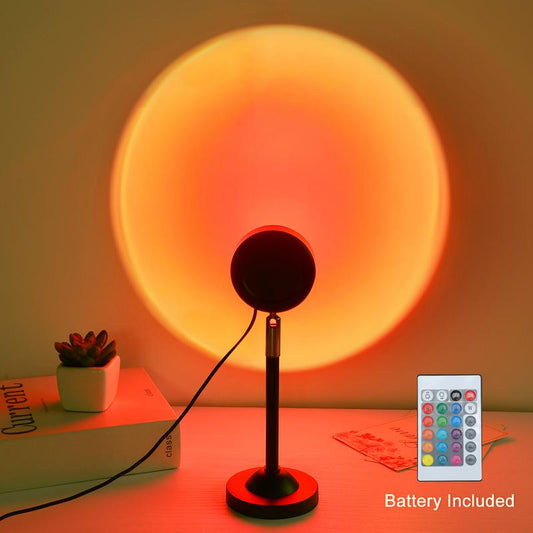 🔥LAST DAY 49% OFF - 🌅Sunset Lamp Projector Light 💫180° Adjustable RGB Sunset Mood Lamp