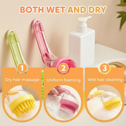 Last Day 49% OFF🔥2 in 1 Dog Bath Brush with Built-in Shampoo Dispenser 🐱