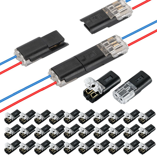 Last Day 49% OFF🔥Double-Wire Plug-in Connector Led Light Strip Connectors 2 Pin