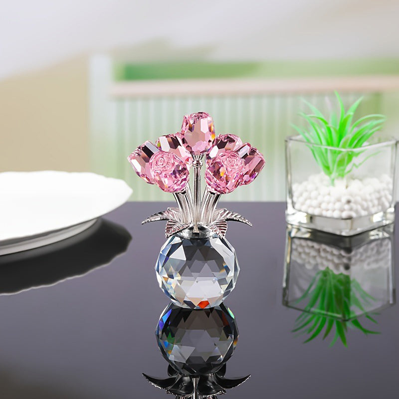 🎁Last Day 49% OFF 🌹Everlasting Crystal Rose Flower Figurine – A Timeless Gift for Mom