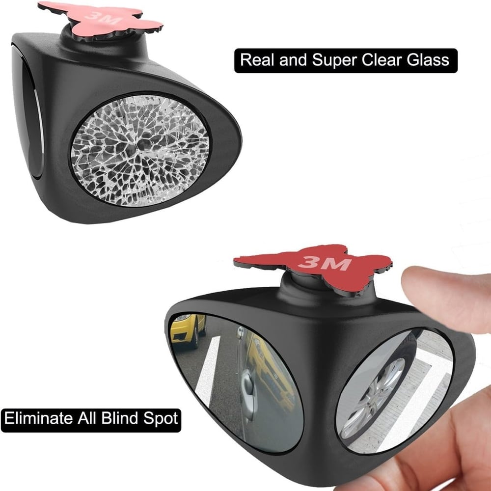 Last Day 49% OFF🔥2PCS Wide-Angle Car Blind Spot Mirrors – 360° Adjustable Safety Mirror Set